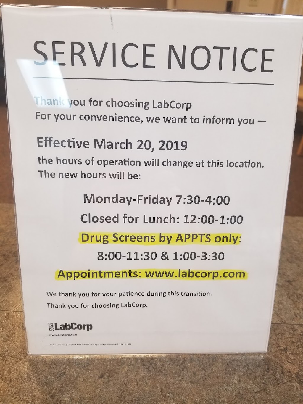 Labcorp | 12911 120th Ave NE Ste D60, Kirkland, WA 98034 | Phone: (425) 821-8390