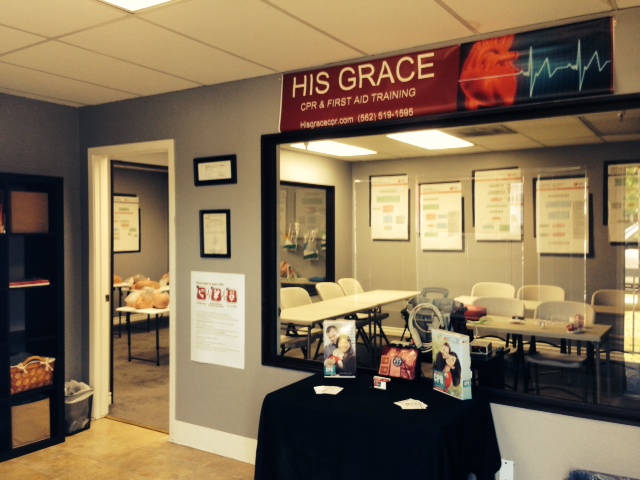 His Grace CPR and First Aid Training | 13112 Hadley St #103, Whittier, CA 90601, USA | Phone: (562) 519-1595