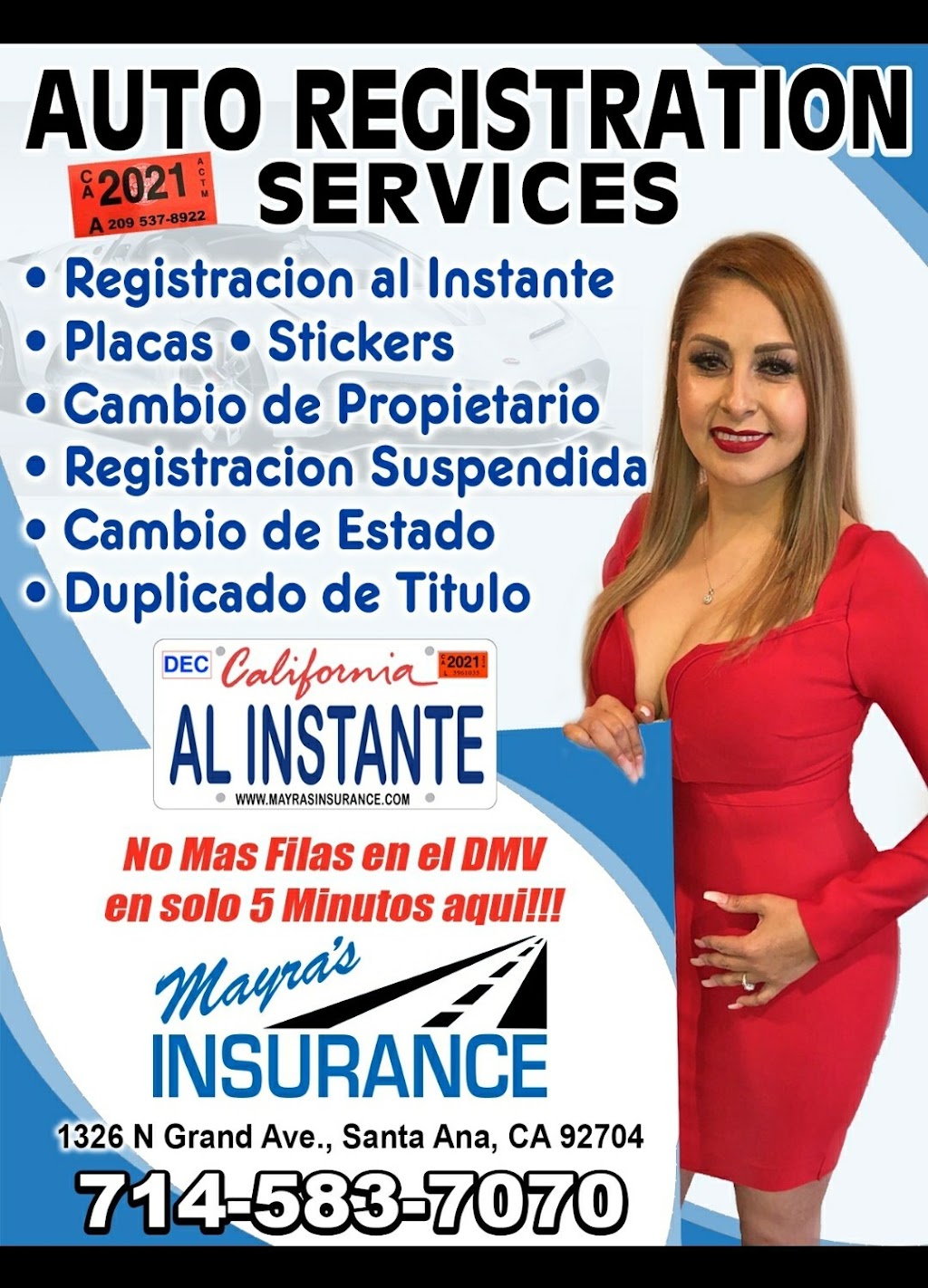 MAYRAS INSURANCE | 1326 N Grand Ave, Santa Ana, CA 92701, USA | Phone: (714) 583-7070