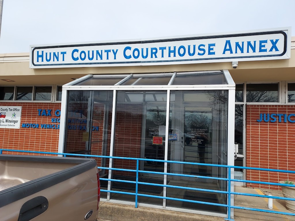 Hunt County Tax Substation | 112 E Main St, Quinlan, TX 75474, USA | Phone: (903) 356-2830