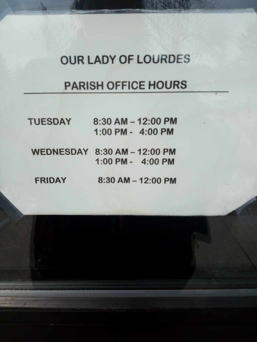 Our Lady of Lourdes Parish | 18 Park Ave, New London, OH 44851, USA | Phone: (419) 929-4402