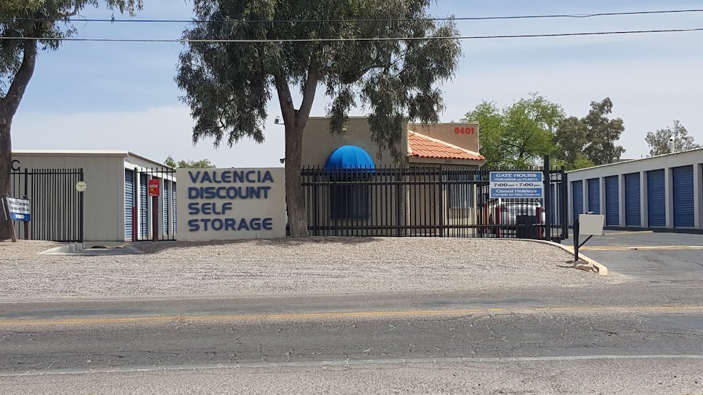 Valencia Discount Self Storage | 6401 S 6th Ave, Tucson, AZ 85706, USA | Phone: (520) 294-4414