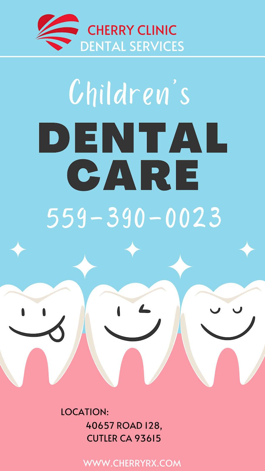 Cherry Clinic Dental services | 40625 Rd 128, Cutler, CA 93615, USA | Phone: (559) 390-0023