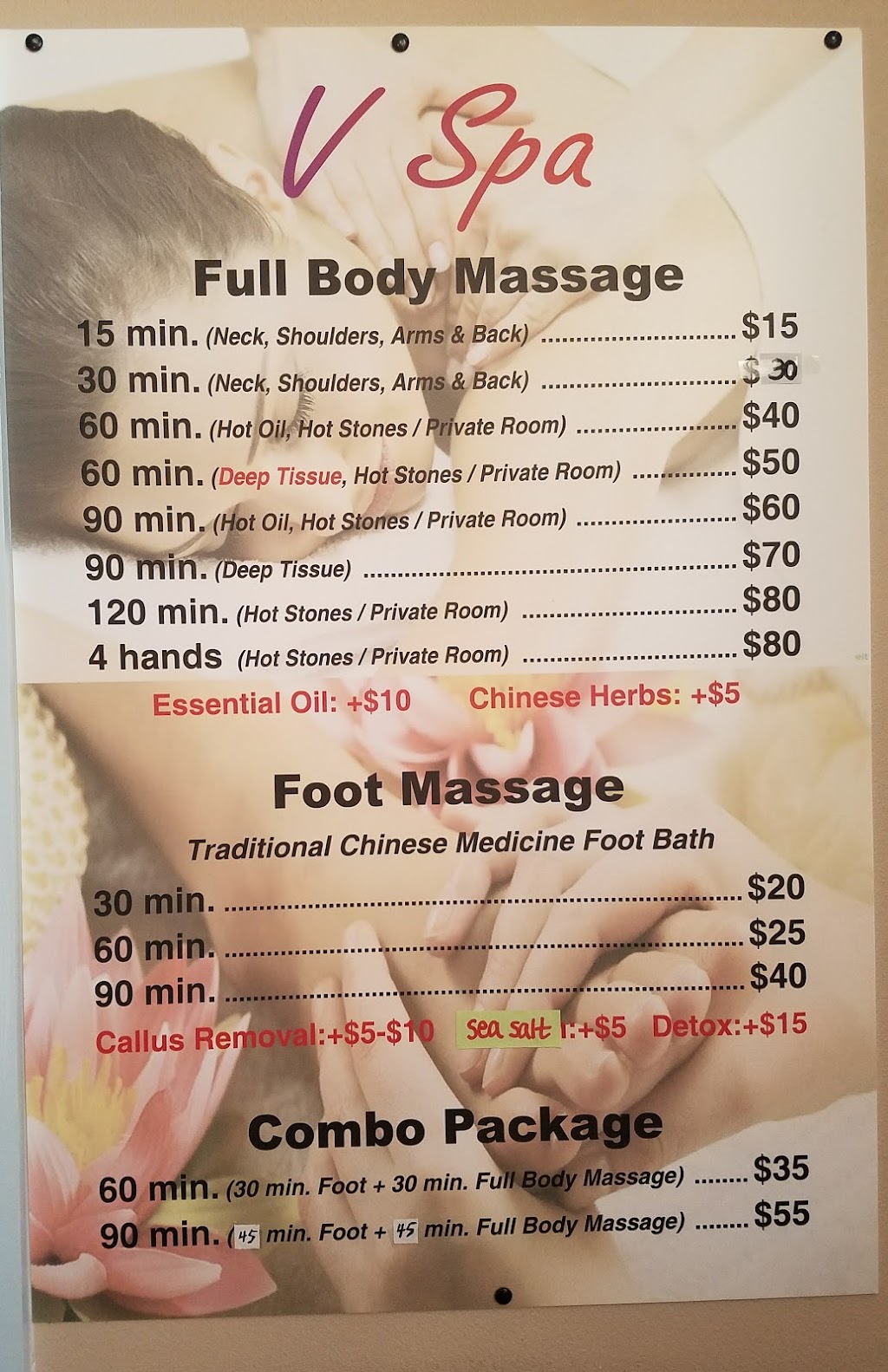 V spa Massage | 8800 Base Line Rd set C, Rancho Cucamonga, CA 91701, USA | Phone: (909) 837-0858