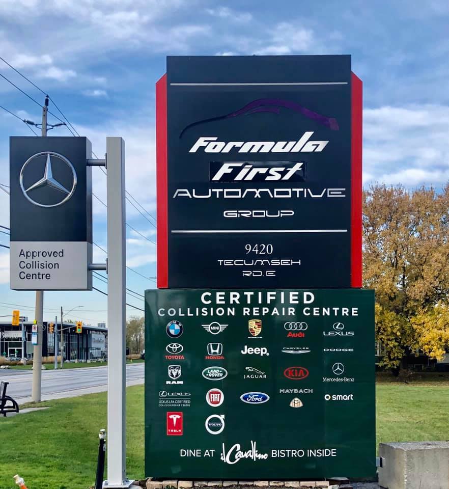 Formula First Collision Inc | 9420 Tecumseh Rd E, Windsor, ON N8R 1A2, Canada | Phone: (519) 979-2937