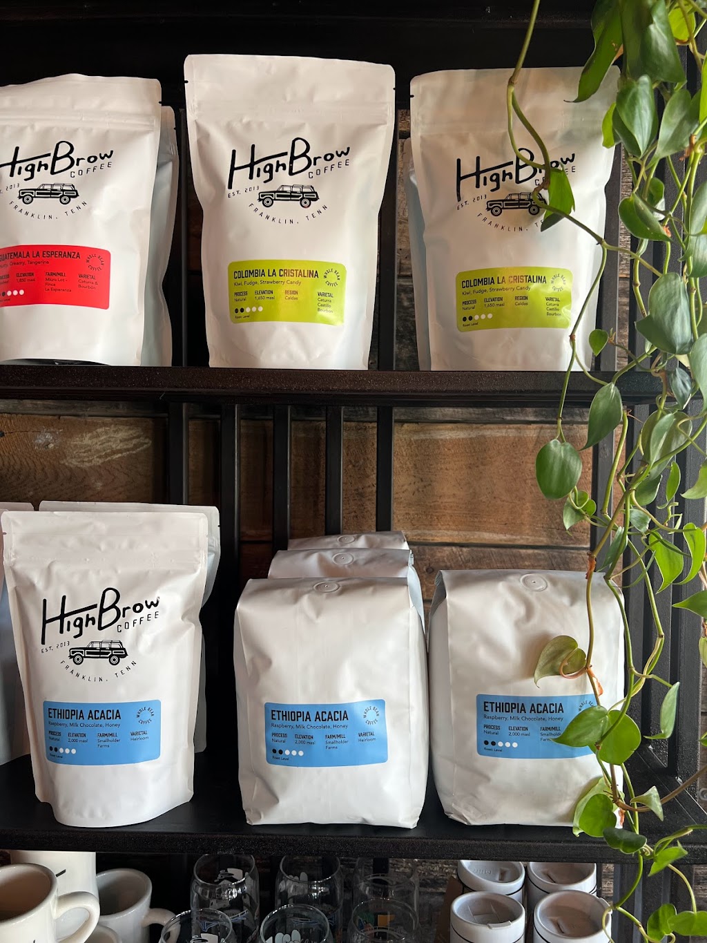 High Brow Coffee + Tea | 188 Front St #102, Franklin, TN 37064, USA | Phone: (615) 472-1938