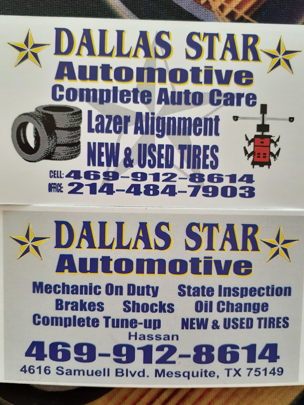 Dallas Star Auto & Tire | 4616 Samuell Blvd, Mesquite, TX 75149, USA | Phone: (214) 484-7903