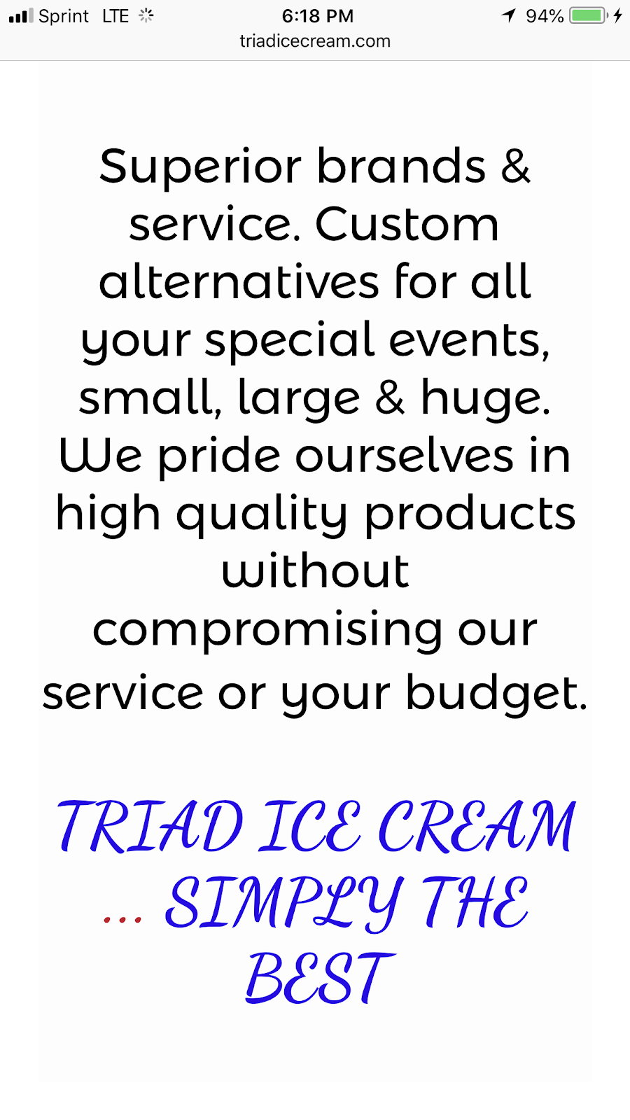 Triad Ice Cream | 203 Creek Ridge Rd, Greensboro, NC 27406, USA | Phone: (336) 340-7229