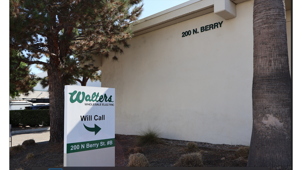 Walters Wholesale Electric Co.- Brea Will Call | 200 N Berry St Suite B, Brea, CA 92821, USA | Phone: (714) 784-1387
