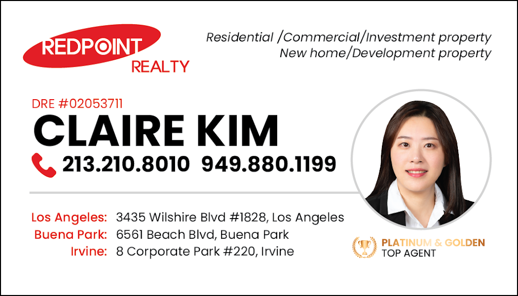 엘에이/얼바인 리얼터 클레어킴(Claire Kim) | 3435 Wilshire Blvd #1828, Los Angeles, CA 90010 | Phone: (213) 210-8010