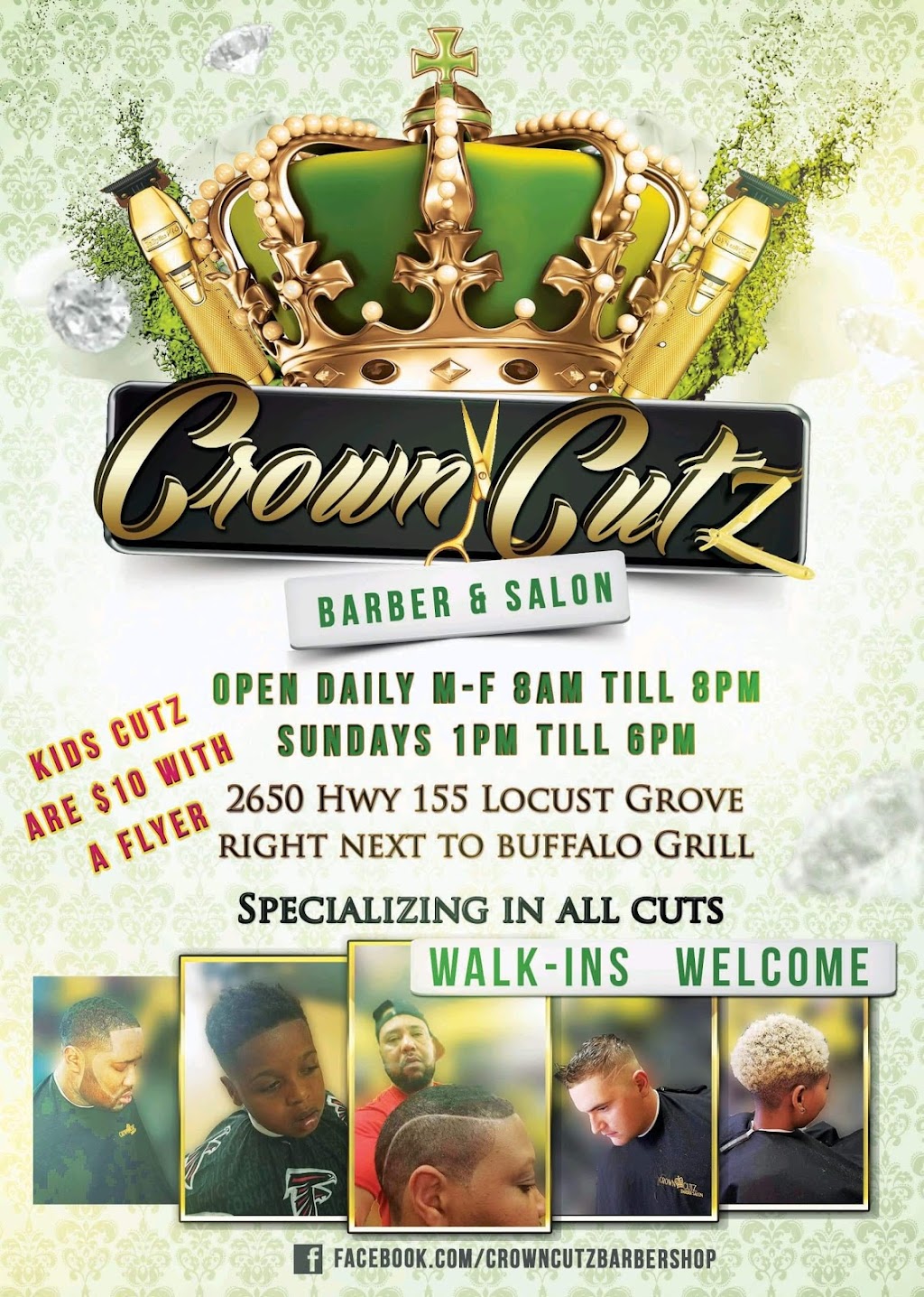 Crown Cutz | 2650 GA-155 S, Locust Grove, GA 30248 | Phone: (404) 548-4948