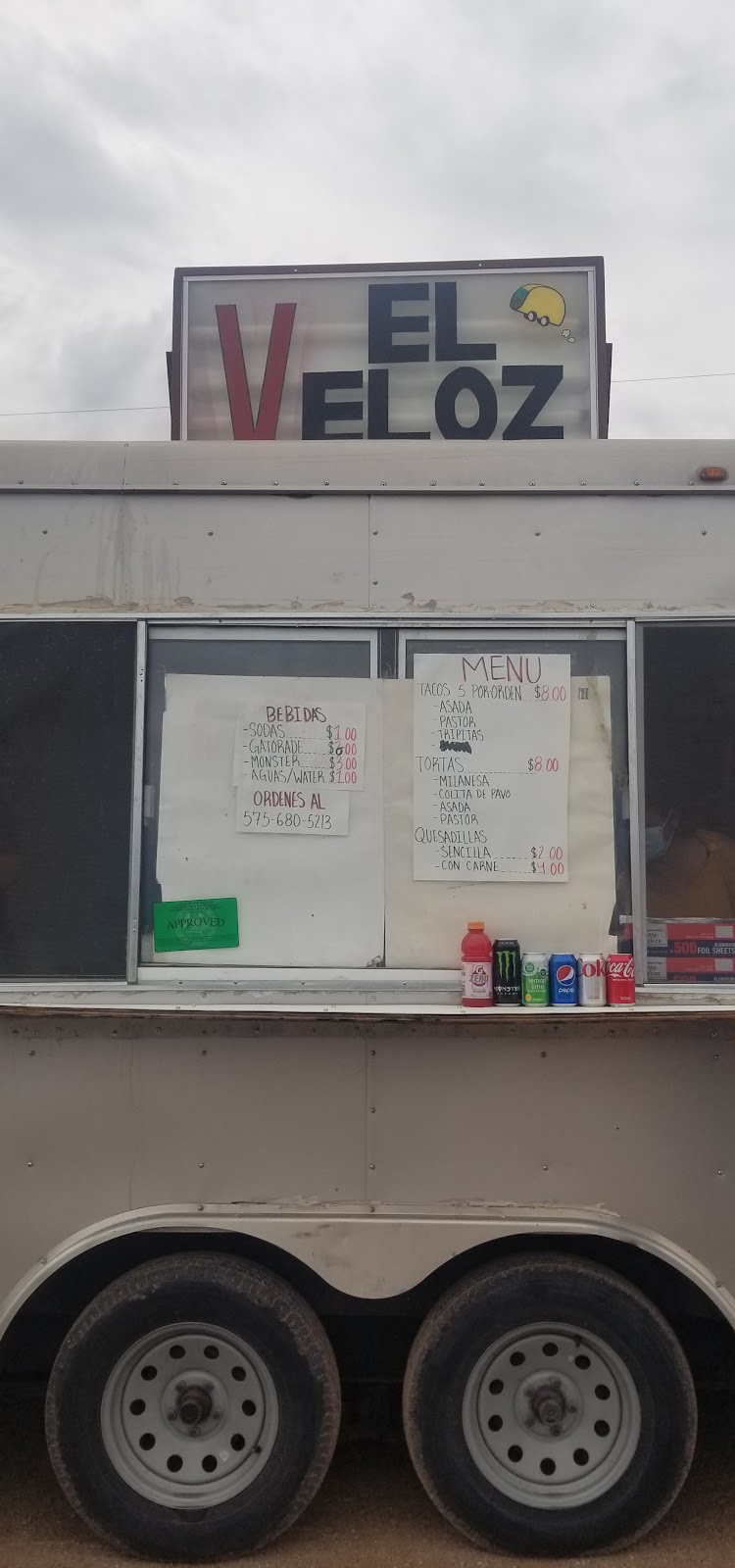 EL VELOZ Food Truck | 1720 Vado Rd, Vado, NM 88072, USA | Phone: (575) 680-5213