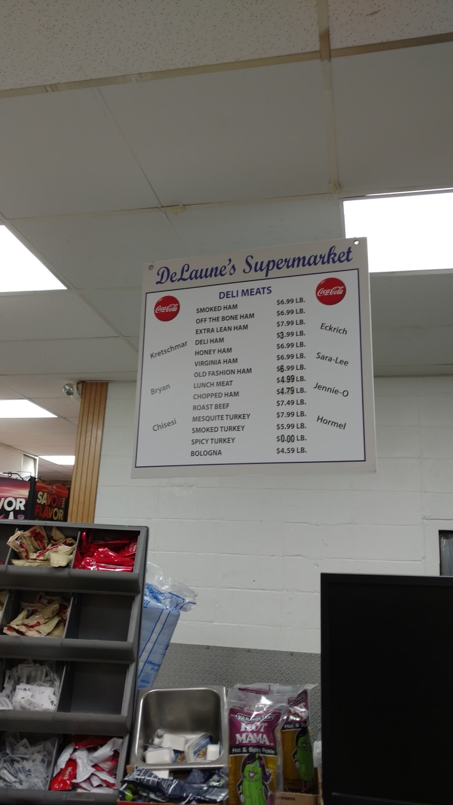 Delaunes Supermarket | 12516 LA-431, St Amant, LA 70774, USA | Phone: (225) 647-4987