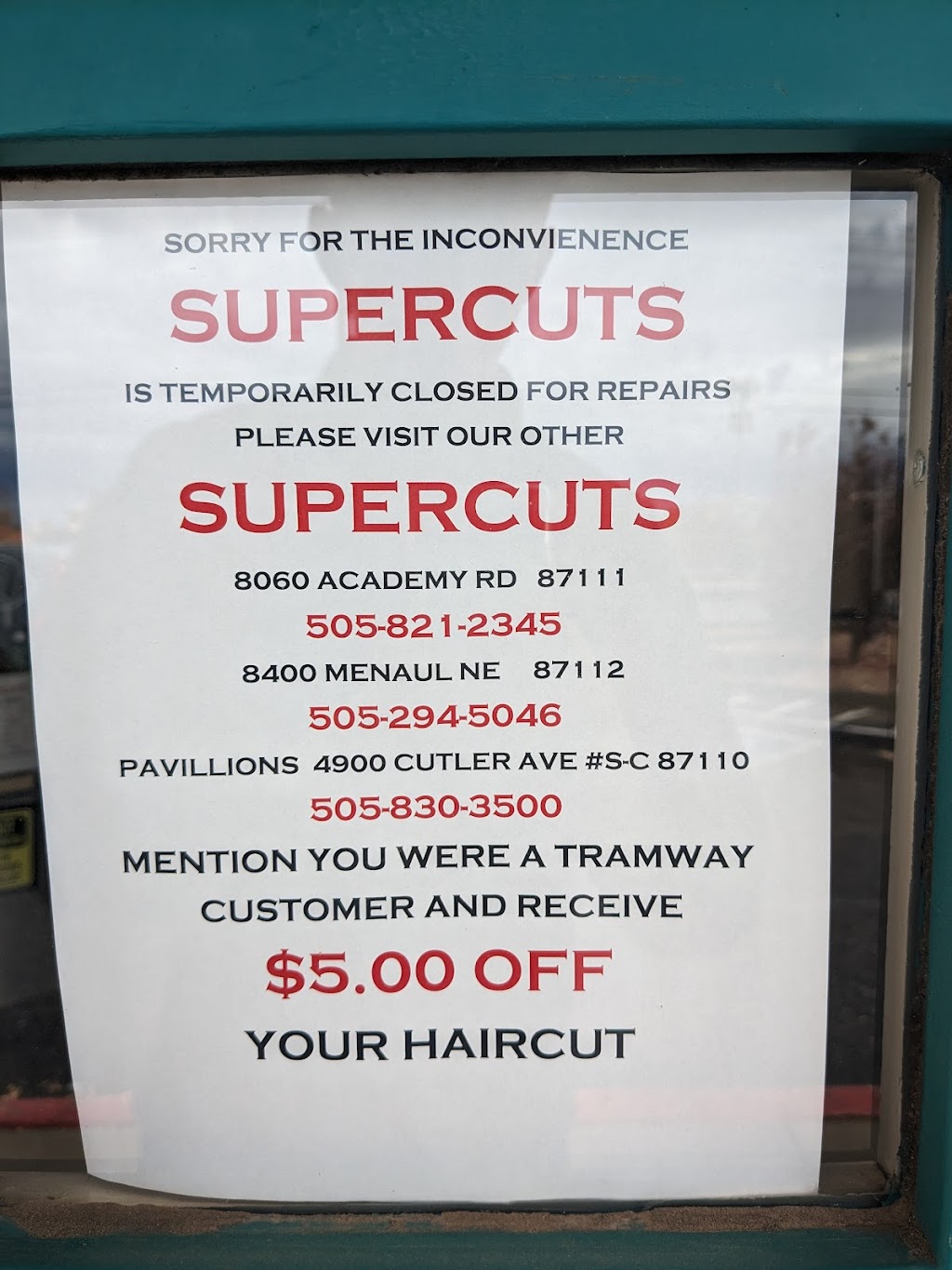 Supercuts | 4710 Tramway Blvd NE Ste C7, Albuquerque, NM 87111, USA | Phone: (505) 294-7505