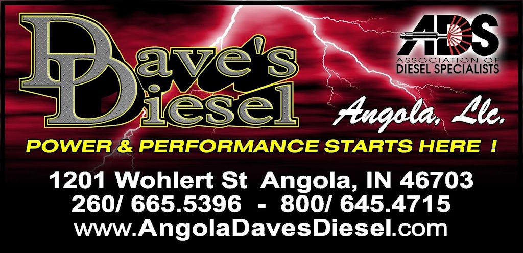 Daves Diesel | 1201 Wohlert St, Angola, IN 46703, USA | Phone: (800) 654-4715