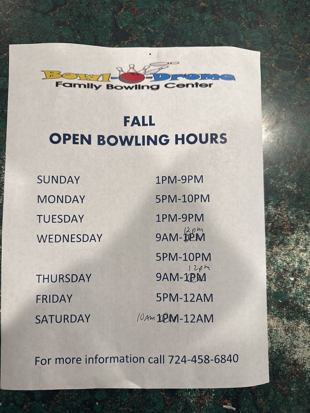 Grove City Bowl-O-Drome | 540 E Main St Ext, Grove City, PA 16127, USA | Phone: (724) 458-6840