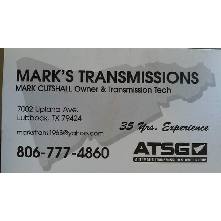 Marks Transmissions | 14310-B County Rd 1800, Lubbock, TX 79424, USA | Phone: (806) 777-4860