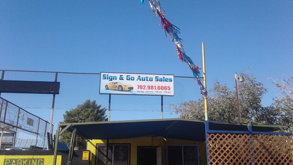 Sign & Go Auto Sales | 5068 E Washington Ave unit c, Las Vegas, NV 89110, USA | Phone: (702) 981-6065