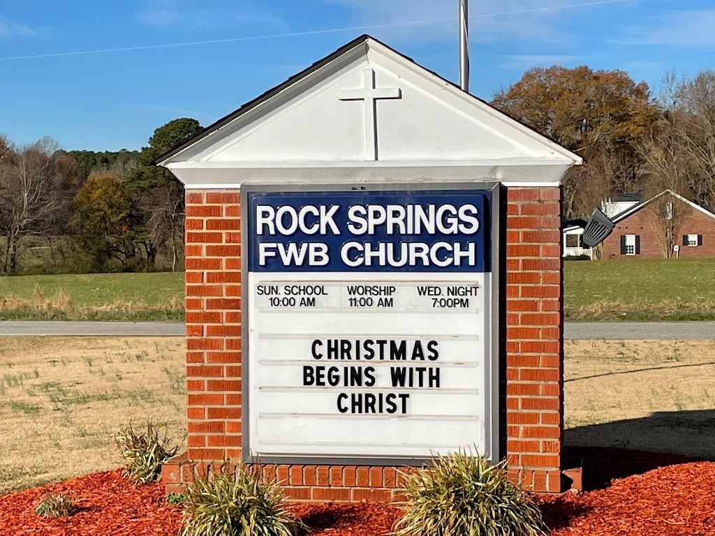 Rock Springs Free Will Baptist | 7286 US-264 ALT, Bailey, NC 27807, USA | Phone: (252) 235-3304