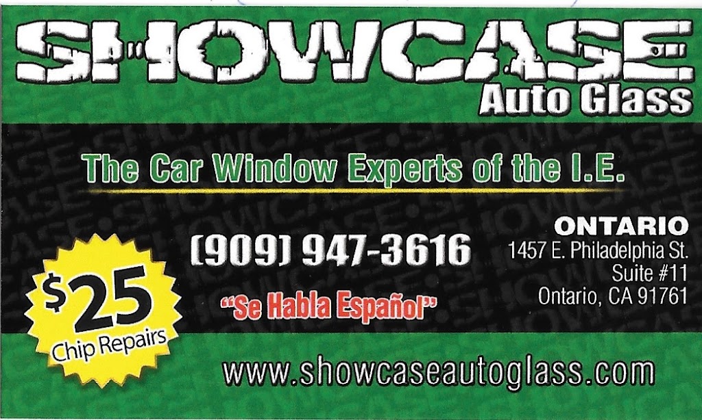 SHOWCASE Auto Glass | 1457 E Philadelphia St #11, Ontario, CA 91761, USA | Phone: (909) 947-3616