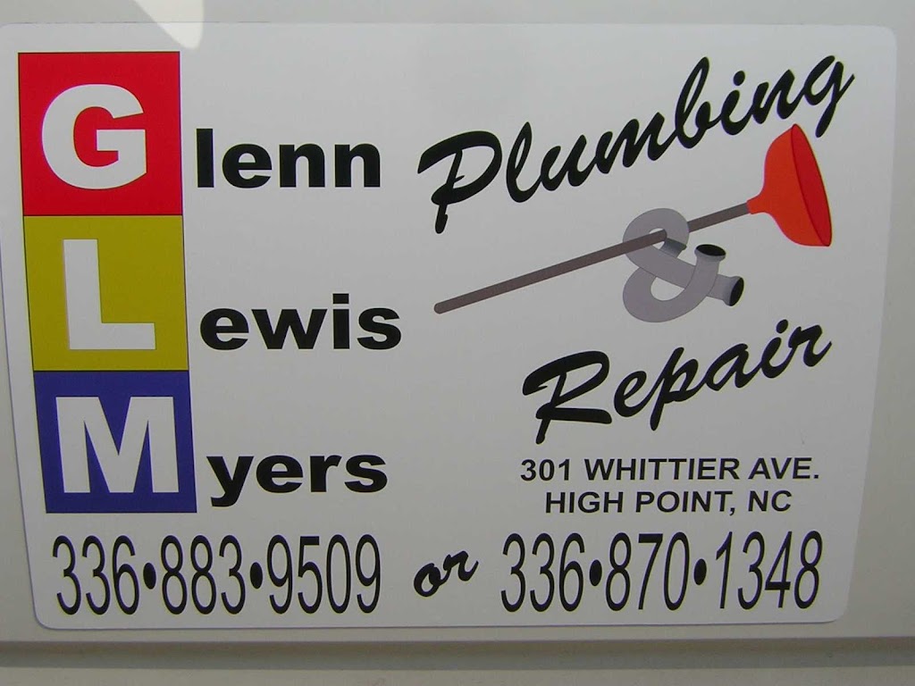 Glenn Lewis Myers Plumbing Co | 301 Whittier Ave, High Point, NC 27262, USA | Phone: (336) 883-9509