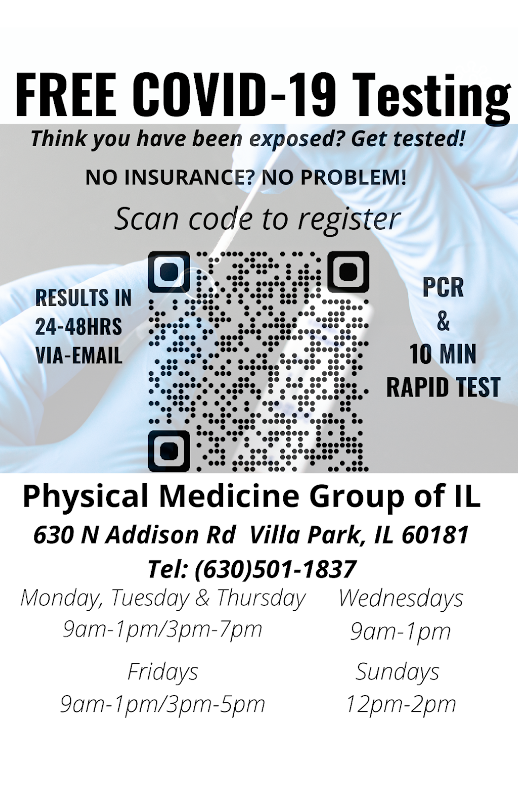 Physical Medicine Group | 630 N Addison Rd, Villa Park, IL 60181, USA | Phone: (630) 501-1837