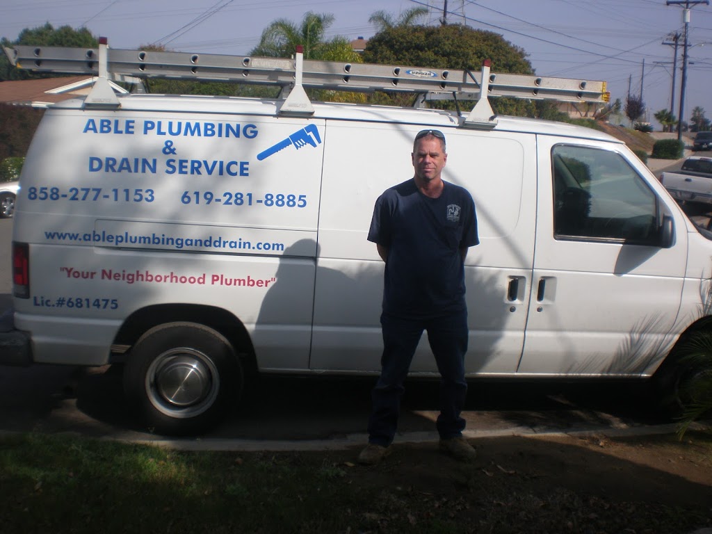 Able Plumbing & Drain Service | 8431 Fireside Ave #92123, San Diego, CA 92123, USA | Phone: (619) 985-8204
