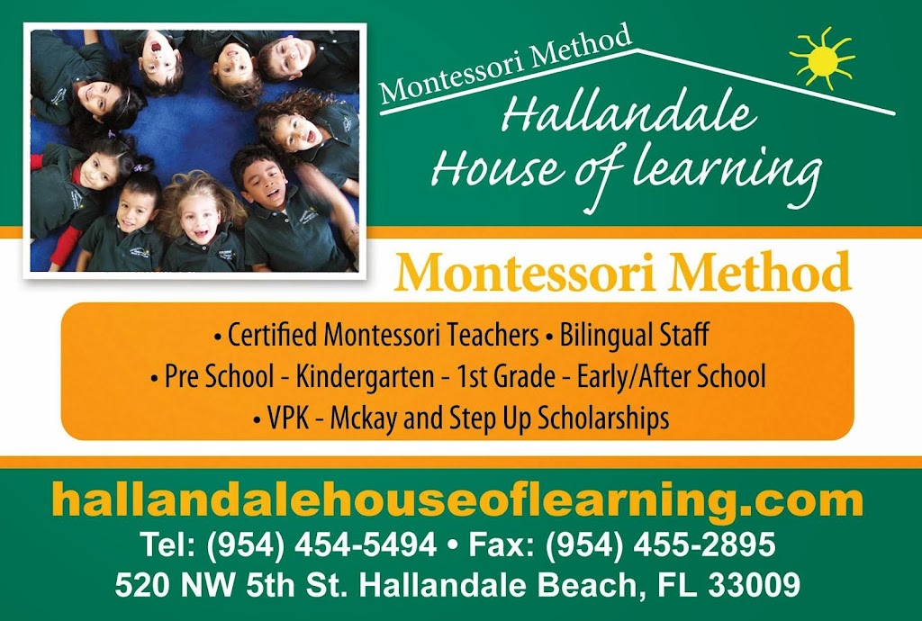 Hallandale House of Learning - Montessori Method | 124 NE 1st Ave, Hallandale Beach, FL 33009, USA | Phone: (954) 454-5494