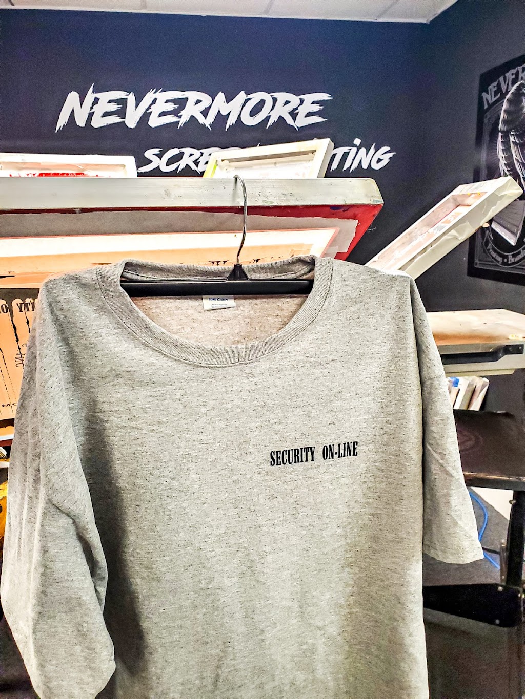 Nevermore screen printing | 206 reetz ave, Hulmeville Rd, Hulmeville, PA 19047, USA | Phone: (215) 550-1075