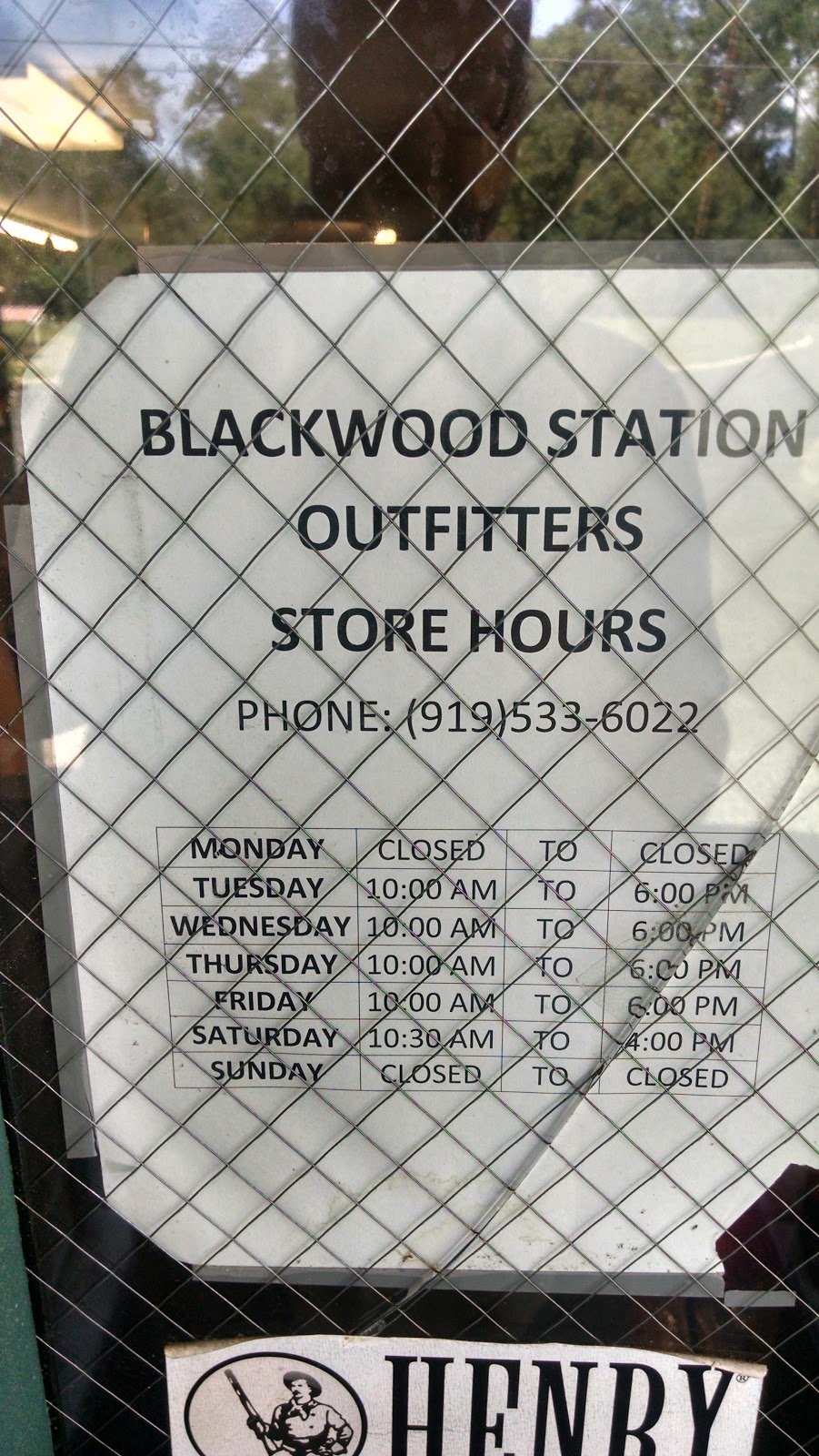 Blackwood Station Outfit | 5670 US Hwy 15 501 N, Pittsboro, NC 27312, USA | Phone: (919) 533-6022