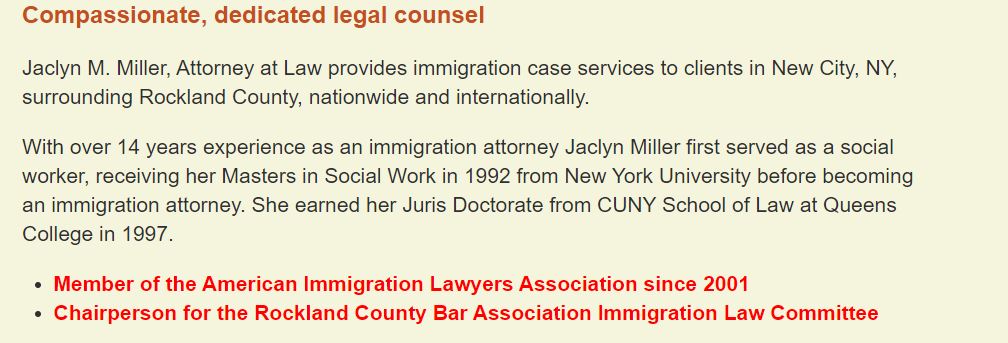 Jaclyn M Miller Attorney at Law | 155 N Main St, New City, NY 10956, USA | Phone: (845) 634-6850
