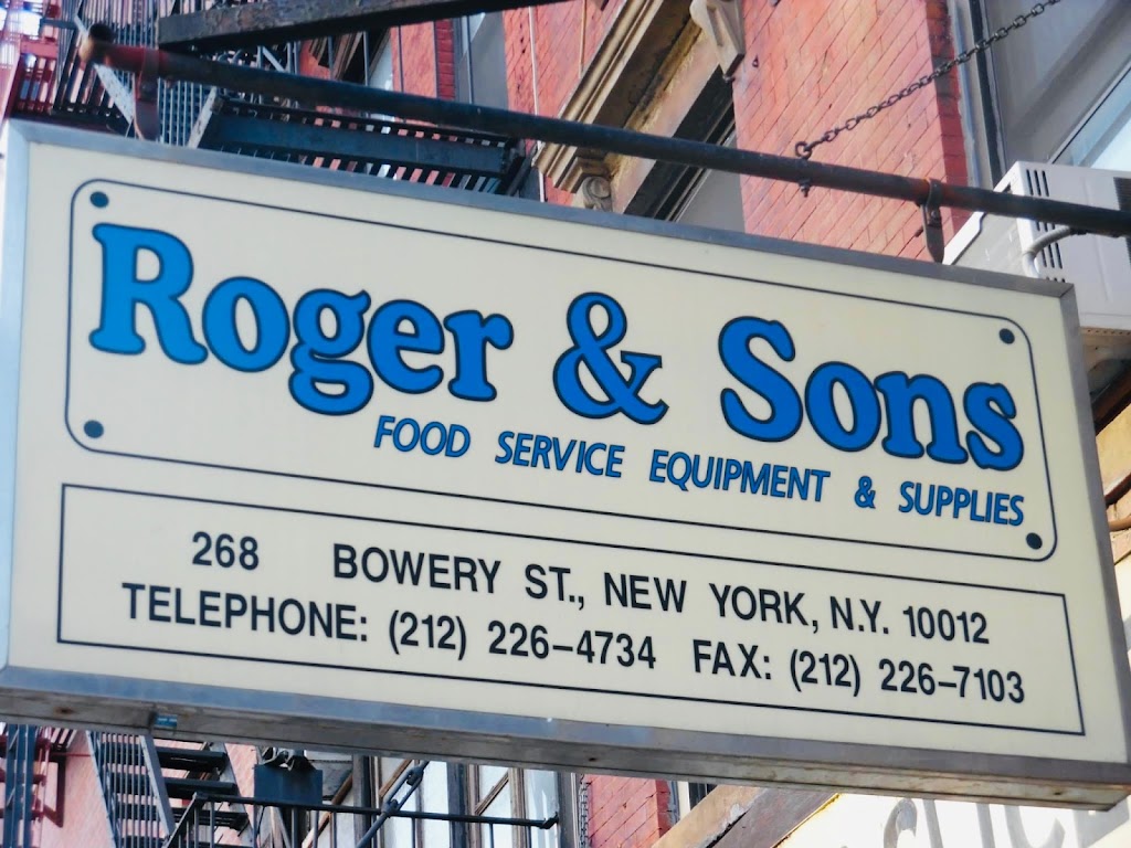 Roger & Sons | 268 Bowery floor 3, New York, NY 10012, USA | Phone: (212) 226-4734