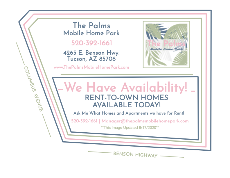 The Palms Mobile Home Park | 4265 E Benson Hwy, Tucson, AZ 85706 | Phone: (520) 392-1661