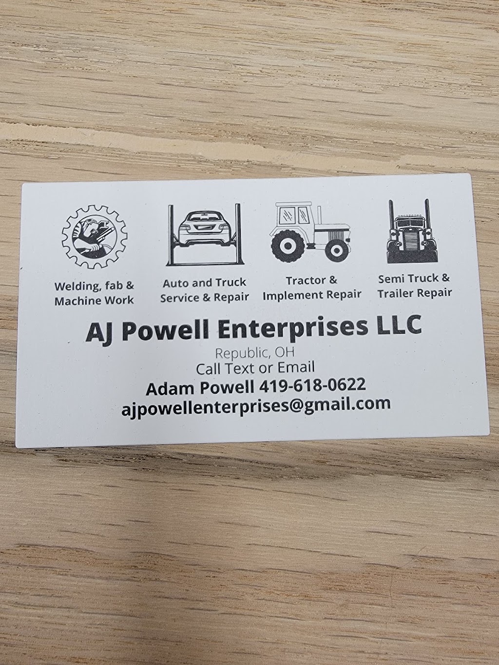 AJ Powell Enterprises LLC | 8299 E Township Rd 122, Republic, OH 44867, USA | Phone: (419) 618-0622