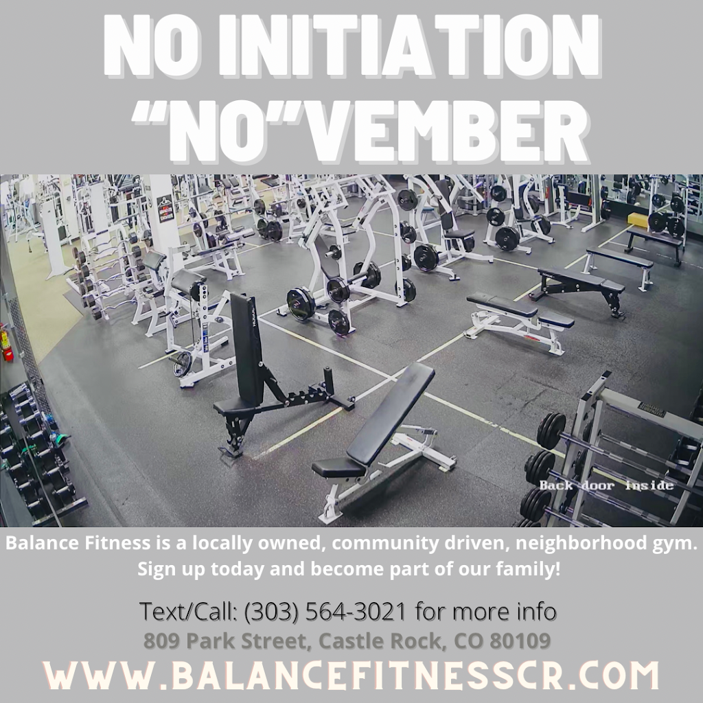 Balance Fitness - Member access 24/7 | 809 Park St B, Castle Rock, CO 80109, USA | Phone: (303) 663-2606