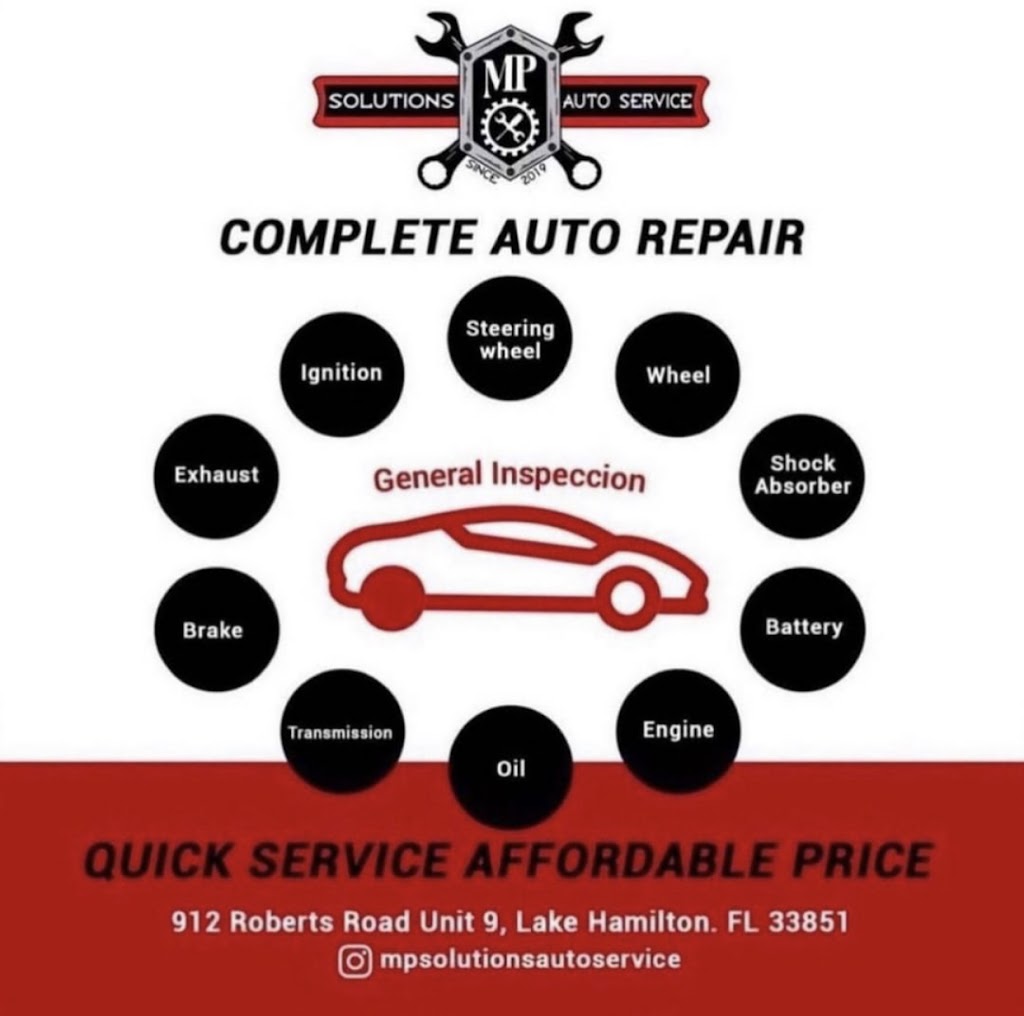 MP Solutions Auto Service | 912 Roberts Rd Unit 9, Fl, Lake Hamilton, FL 33851 | Phone: (407) 722-0188