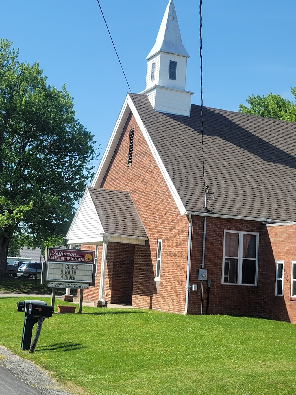 Jefferson Church of the Nazarene | 168 Washington St, Jefferson, PA 15344, USA | Phone: (724) 883-3456