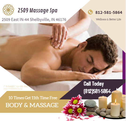 2509 Massage Spa | 2509 IN-44, Shelbyville, IN 46176, USA | Phone: (812) 581-5864
