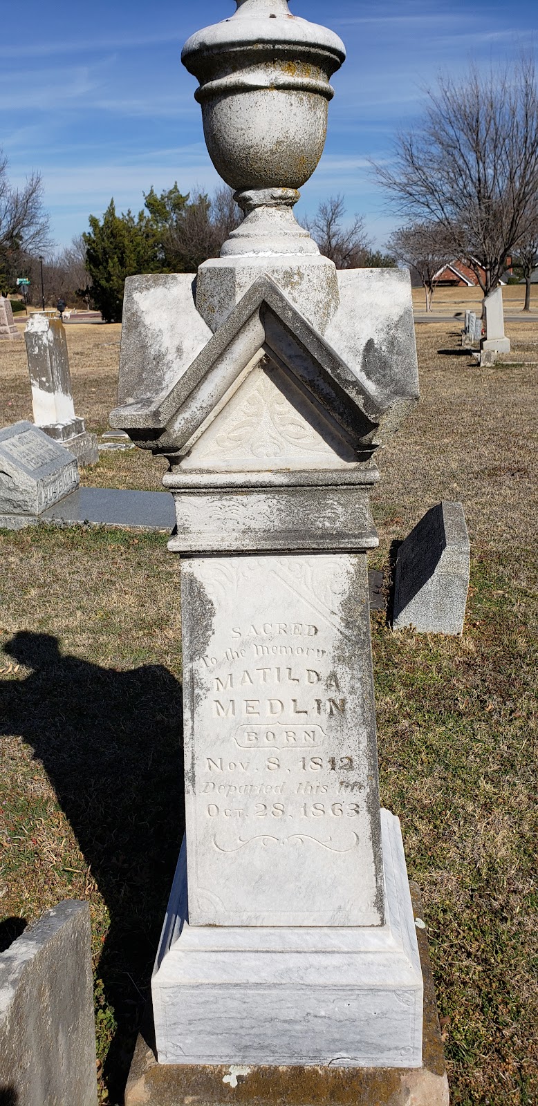 Medlin Cemetery | 1130 Trophy Club Dr, Trophy Club, TX 76262, USA | Phone: (817) 688-7783