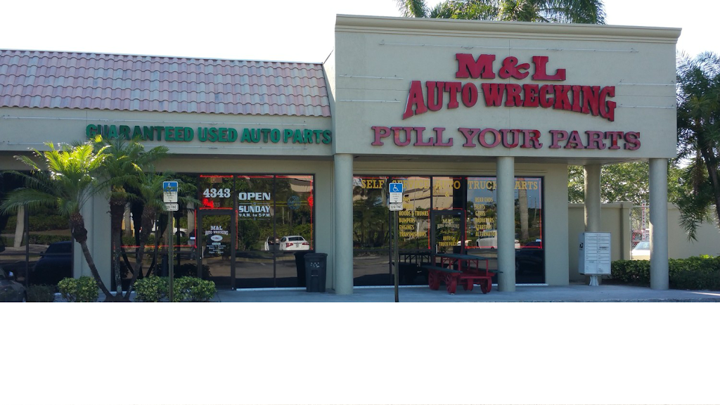 M & L Auto Wrecking & Parts | 4100 S Military Trail, Lake Worth, FL 33461, USA | Phone: (954) 792-3880