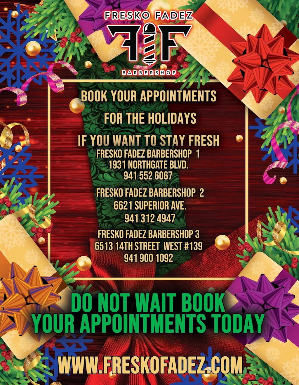 Fresko Fadez Barbershop 3 - Bradenton Barber Shop Fade | 6513 14th St W unit 139, Bradenton, FL 34207, USA | Phone: (941) 900-1092