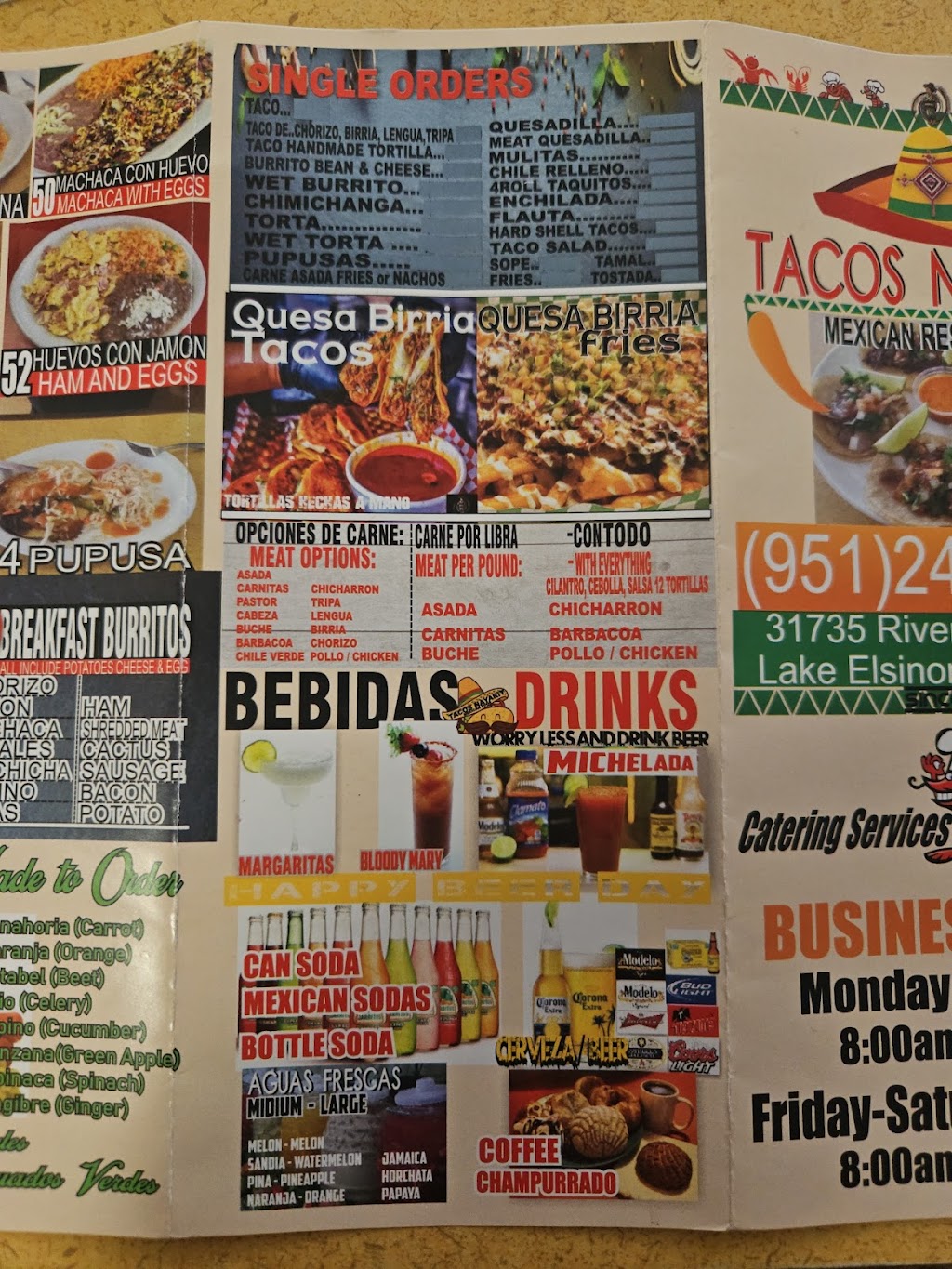 Taqueria Nayarit | 31735 Riverside Dr STE D, Lake Elsinore, CA 92530, USA | Phone: (951) 245-7989