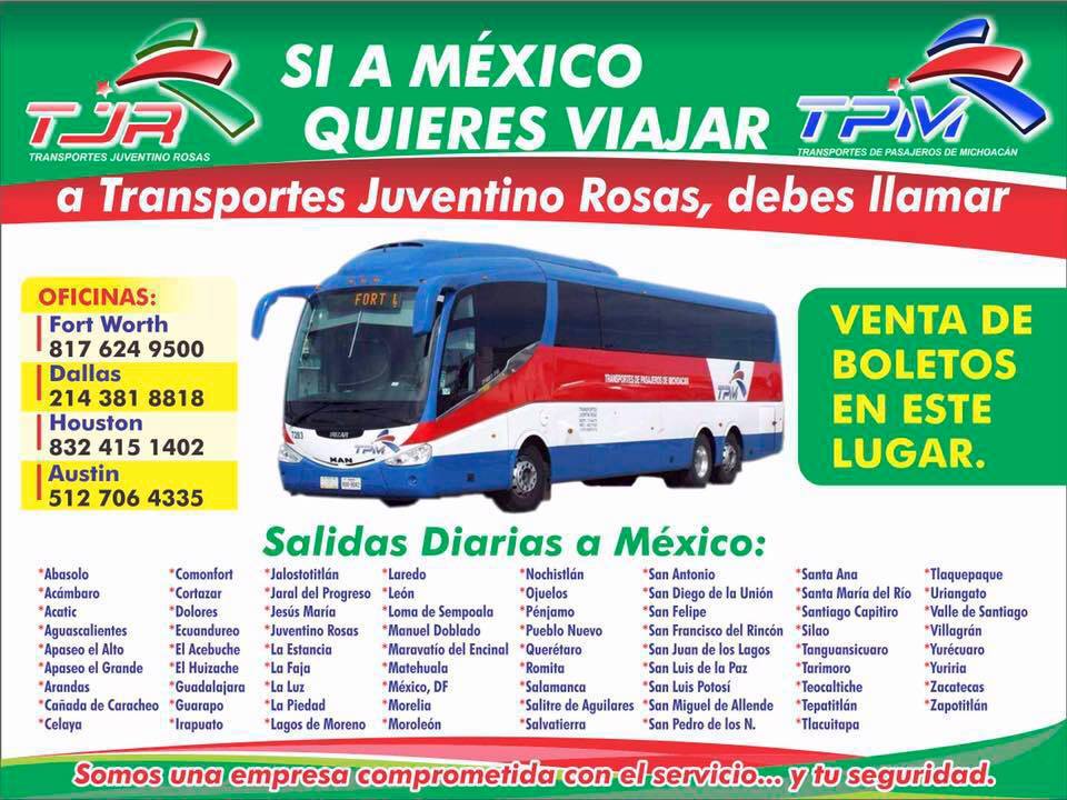 Autobuses Juventino Rosas | 2134 S Garnett Rd A, Tulsa, OK 74129 | Phone: (918) 439-5848