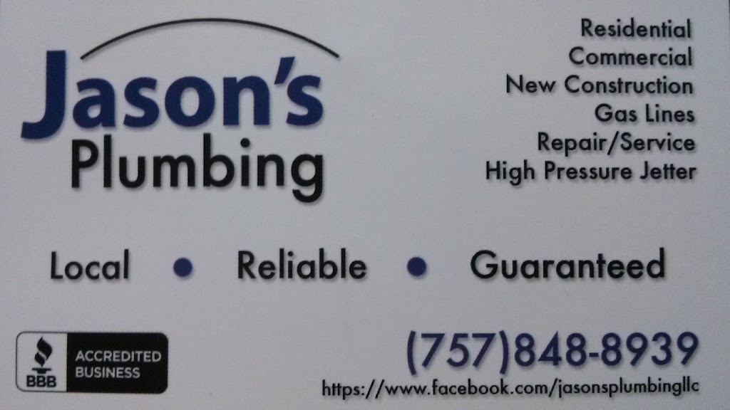 Jasons Plumbing | 143 Claremont Ave, Hampton, VA 23661, USA | Phone: (757) 848-8939