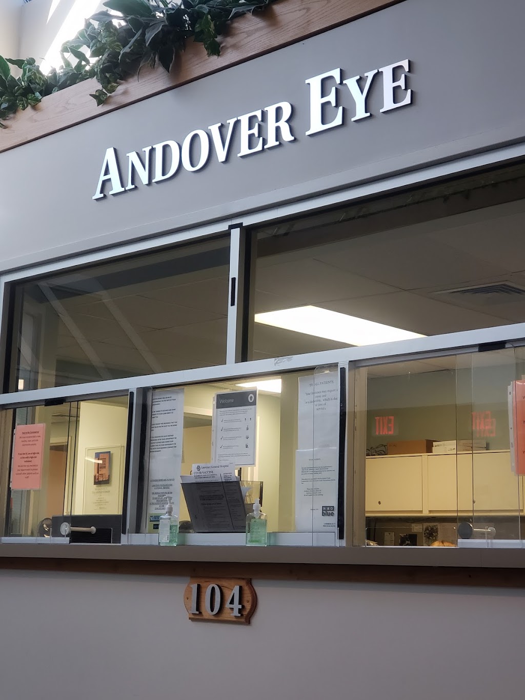 Andover Eye Associates and Optical Center | 138 Haverhill St STE 104, Andover, MA 01810, USA | Phone: (978) 475-0705