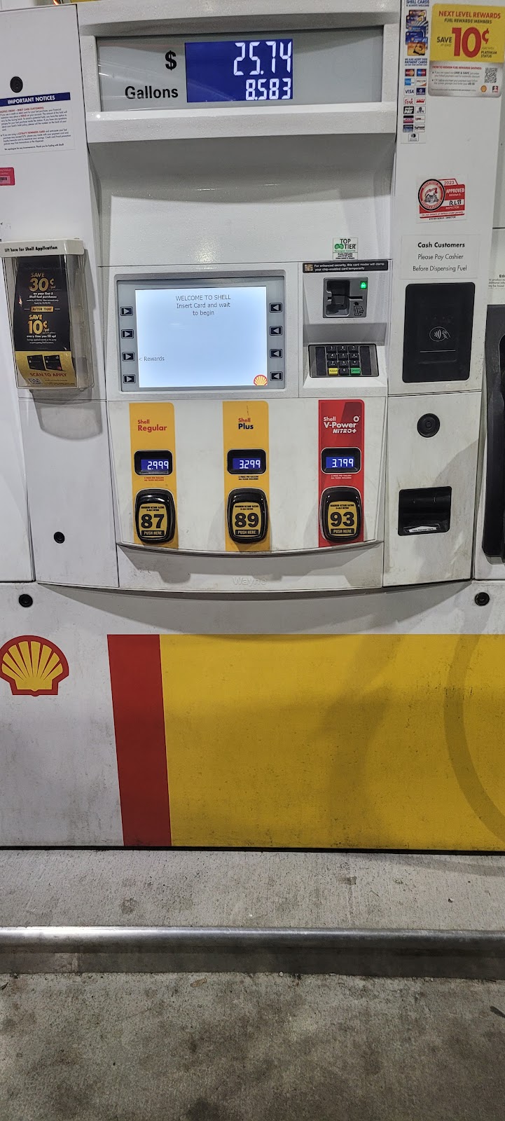 Shell | 1598 N, 1598 IN-1, Cambridge City, IN 47327, USA | Phone: (765) 478-4567