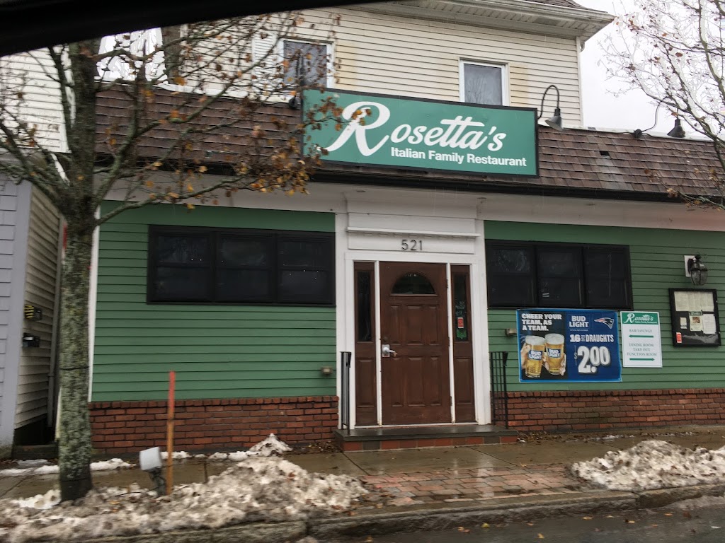 Rosettas Italian Restaurant | 521 Washington St, Canton, MA 02021, USA | Phone: (781) 821-2300