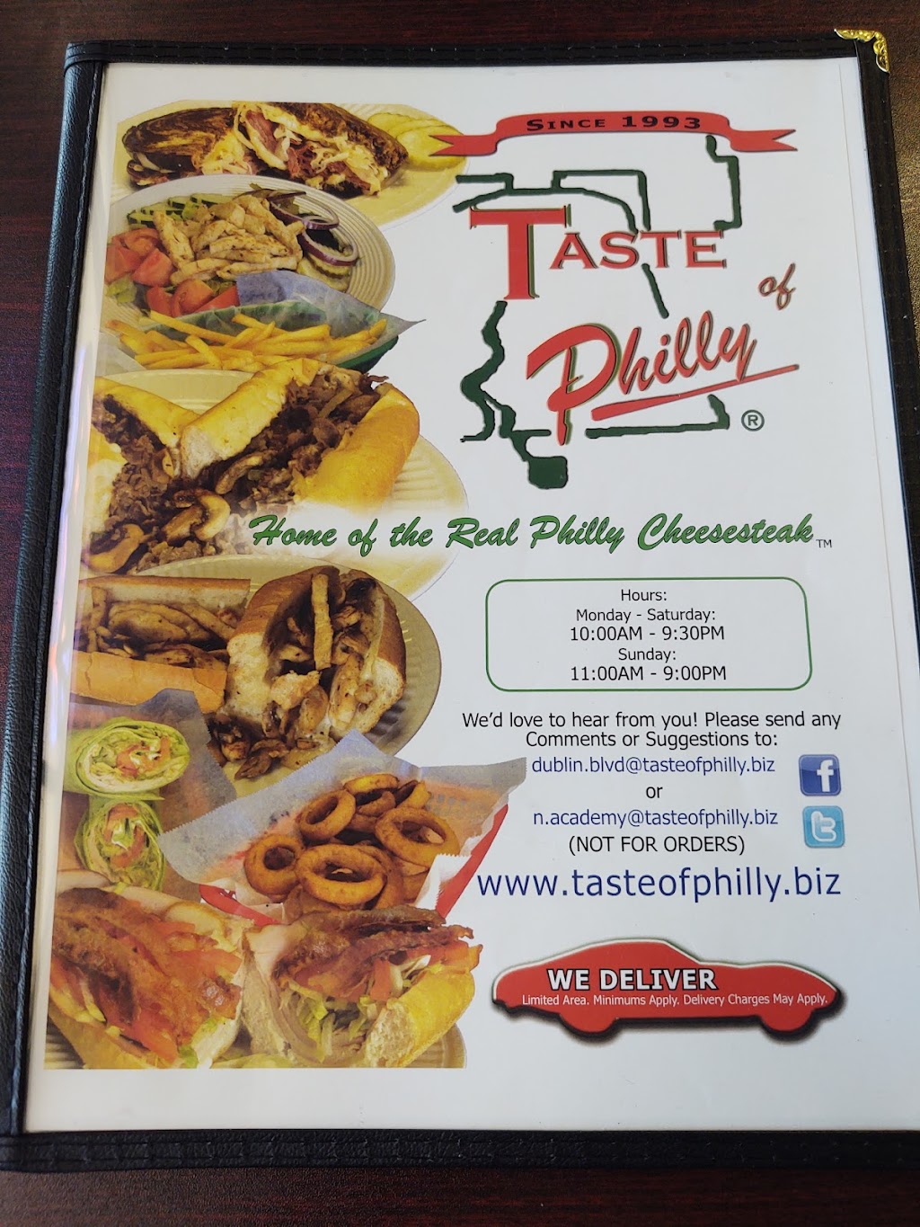 Taste of Philly | 2750 S Academy Blvd STE 110, Colorado Springs, CO 80916, USA | Phone: (719) 203-5324