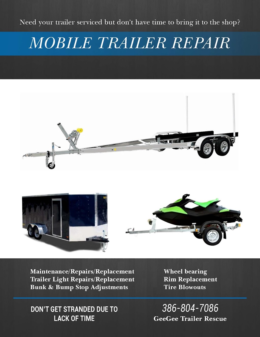 GeeGee Trailer Rescue | Box 6134, Deltona Blvd, Deltona, FL 32728, USA | Phone: (386) 804-7086