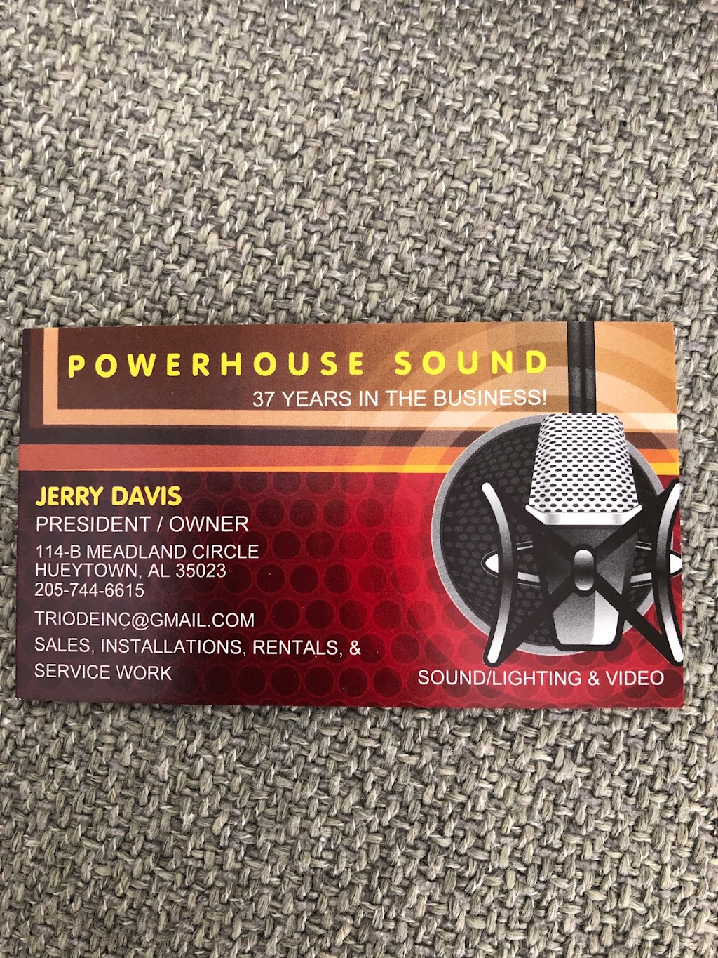 Powerhouse Sound | 114 Meadland Cir, Bessemer, AL 35023, USA | Phone: (205) 744-6615